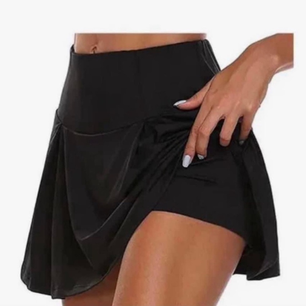 Black Athletic Skort